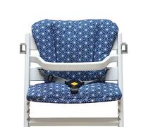 Blausberg Baby - Cojín set para Timba Trona - materiales certificado Oeko-Tex Standard 100 - made in Alemania - Happy Star Blueberry Azul