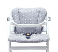 Blausberg Baby - Timba Cojín de asiento Cushion, acogedor asiento adecuado para trona de bebé Timba, accesorio para trona para mayor comodida Happy Star Gris