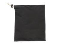 Blausky 1 bolsa negra para rellenar, bolsa de almacenamiento impermeable con cordón de poliuretano, bolsa de tela con cordón para teléfonos móviles, cámara, alimentación móvil, 21 x 24 cm