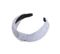 Blausky 1 diadema para mujer, cinta para la cabeza, anudada, vintage, cinta para el pelo, ancha y retro, antideslizante, moderna, accesorios para el cabello, diademas para mujeres, gris claro