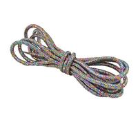 Blausky 2 pares de cordones finos de poliéster, cordones redondos con purpurina, cordones resistentes al desgarro, para zapatos de trabajo, trekking, multicolor, 180 cm