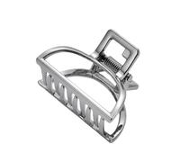 Blausky 2 Stück Haarklammer Metall für Dünnes Dickes Haar,Haarspangen Damen Rutschfest Claw Clips Klein Haarclip Spangen Haarklemmen Haarstyling-Zubehör für Alltag Party,Schwarz B