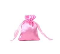 Blausky 30 bolsas de regalo de satén, con cordón, bolsas de regalo, bolsas de tela con cordón, para calendario de Adviento, joyas, regalos para invitados y manualidades, 9 x 12 cm, rosa