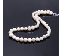 Blausky 4-5 mm x 30 STK Natürliche Süßwasser Zuchtperlen, Süßwasserperlen Kleine Bastelperlen Reis Barock Perlen Perlenstrang für Armbänder Halsketten Ohrringe DIY Schmuckherstellung,Weiß