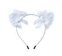 Blausky 4 diademas de orejas de gato, para mujer, sexy, encaje, diadema, orejas de gato, diadema, diadema, gato, diadema, cosplay, orejas de gato, accesorios para el pelo para Halloween, carnaval,