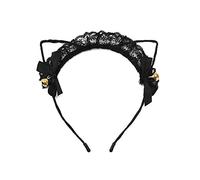 Blausky 4 diademas de orejas de gato, para mujer, sexy, encaje, mascarada, diadema, diadema para el pelo, orejas de gato, cosplay, orejas de gato, accesorios para el pelo para Halloween, carnaval,
