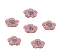 Blausky 50 apliques de flores de 1,3 cm, mini parches de flores, parches bordados para manualidades, parches bordados para ropa, parches de flores pequeñas y coloridas para coser, accesorios de