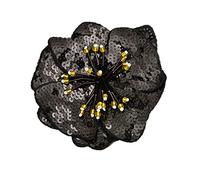 Blausky 8 parches de flores de 10 x 10 cm para parche, parches de flores de perlas brillantes, grandes lentejuelas, parches de tela, parches de reparación para vestidos, chaquetas, vaqueros, ropa