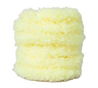Blausky 9 unidades de 15 mm x 1 m de peluche para manualidades y decoración, limpiador largo de pipas de fieltro coral, alambre para manualidades de animales, figuras y otras formas, amarillo crema
