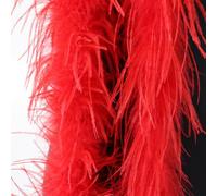 Blausky Boa de plumas, chal de plumas de avestruz de aproximadamente 2 m de largo, guirnalda de plumas, chal de plumas de avestruz de un solo color, accesorio de disfraz de plumas para charlestón de