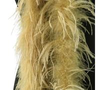 Blausky Boa de plumas, Guirnalda de plumas de avestruz de aproximadamente 2 m de largo, Bufanda de plumas de avestruz de un solo color, Accesorio de disfraz de plumas para charlestón de los años 20