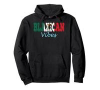 Blaxican Vibes, Mitad Negra, Mitad Mexicana, Mes de la Historia afroamericana Sudadera con Capucha