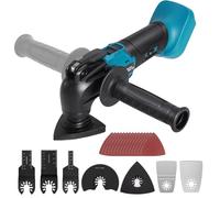 blayram Herramienta multifunción con batería, herramienta oscilante sin escobillas Compatible con Makita 18V de ion de litio, 6 velocidades ajustables, multiherramienta para separar (pilas no