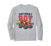 Blaze and The Monster Machines Monster Truck Birthday Boy Manga Larga