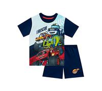 Blaze and the Monster Machines Pijamas niños I Pijamas de Camiones y Coches para niños |Azul | 6-7 años I Merchandising Oficial