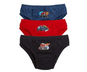 Blaze Boys and The Monster Machines - Calzoncillos para niños (paquete de 3), Azul, rojo y negro, 5-6 años