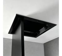Blazea Puerta de Inspección Panel de Acceso Al Techo Negro con Pestillo Táctil, Puerta de Inspección con Resorte para Cableado, Escotilla de Mantenimiento en La Pared(40x45cm)