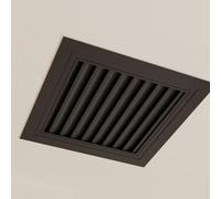 Blazea Puerta de Inspección Panel de Acceso de Ventilación Negro para Techo, Trampilla de Inspección Metálica con Lamas, Rejilla de Ventilación/Puerta de Servicio(20x35cm)