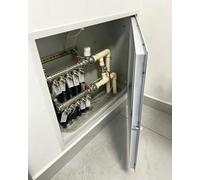 Blazea Puerta de Inspección Panel de Acceso Metálico para Fontanería, Cubierta para Hueco en Pared con Cerradura y Tirador, Puerta de Acceso para Válvula de Agua(40x95cm)