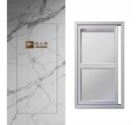 Blazea Puerta de Inspección Panel de Acceso para Azulejos Empotrados, Puerta de Inspección Oculto para Paneles de Yeso, Trampilla de Inspección, Puerta de Acceso con Pestillo de Empuje(700x900mm)