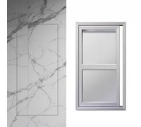 Blazea Puerta de Inspección Panel de Acceso para Azulejos Empotrados, Puerta de Inspección Oculto para Paneles de Yeso, Trampilla de Inspección, Puerta de Acceso con Pestillo de Empuje(750x850mm)