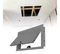 Blazea Puerta de Inspección Panel de Acceso para Pared o Techo con Cierre de Presión, Registro Metálico de Servicio, Puerta de Acceso para Instalaciones Eléctricas(Gray,20x30cm)