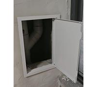 Blazea Puerta de Inspección Puerta de Acceso para Paneles de Yeso, Panel de Acceso Metálico para Conductoscables, Puertas de Inspección Pequeñas para Techos y Paredes(White,60x60cm)