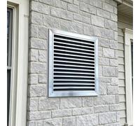 Blazea Puerta de Inspección Rejilla de Ventilación de Pared Resistente a La Intemperie para Sistemas HVAC, Cubierta de Ventilación para Exteriores, Acero Inoxidable(40x30cm)