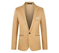 Blazer Chaqueta Hombre Trabajo Blazer Hombres Formal Blazer Business Blazer Elegante Blazer Plus Size Hombres Blazer Comfy Blazer Cálido Blazer Gant Blazer Hombre Trajes Aire Libre Caqui 5XL