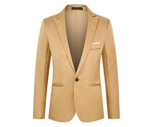 Blazer Chaqueta Hombre Trabajo Blazer Hombres Formal Blazer Business Blazer Elegante Blazer Plus Size Hombres Blazer Comfy Blazer Cálido Blazer Gant Blazer Hombre Trajes Aire Libre Caqui 5XL