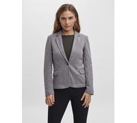 VERO MODA Vmjulia LS Blazer Dnm Noos, Chaqueta de Traje Mujer, Gris (Light Grey Melange Light Melange), 42 (Talla del Fabricante: 40)