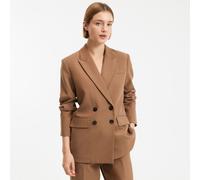 Blazer de corte amplio. Talla 42. Color marrón camel