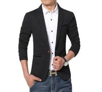 Blazer de Negocios para Hombre Primavera otoño Casual algodón Slim Fit Chaqueta de Traje de Lujo para Hombre Blazer de un Solo botón Masculino de Talla Grande M-5XL