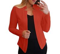 Blazer entallado de manga larga para mujer, chaqueta corta festiva beige elegante, chaqueta elástica moderna para mujer, chaqueta de gran tamaño, chaqueta de traje, informal, chaqueta de negocios
