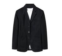 Blazer Hombre Chaqueta de Traje Americanas Primavera otoño Abrigo botón Fiesta Moda Casual Slim fit Elegant Negocios Oficina Color sólido Outwear Bolsillo Basic Tops Talla Grande 2025