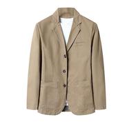 Blazer Hombre Chaqueta de Traje Americanas Primavera otoño Abrigo botón Fiesta Moda Casual Slim fit Elegant Negocios Oficina Color sólido Outwear Bolsillo Basic Tops Talla Grande 2025