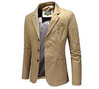 Blazer Hombre Traje Chaqueta Abrigo otoño invierno Esmoquin Blazer de un Pecho fiesta Moda Casual Slim fit Elegant Oficina Negocios color sólido Clásico Outwear bolsillo Basic Blazer Tops 2025