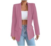 Blazer Ligero Manga Larga, Ropa Informal Para Trabajo, Oficina, Fiesta Chaqueta Gris Mujer Chaqueta Blazer Mujer Entallada Slim Elegante Deportiva Ajustada Botones Vintage Entallada Trabajo Oficina