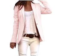 Blazer Mujer Multicolor, Americana Entallada de Manga Larga con Solapa, Chaqueta de Traje Casual para Oficina, Negocios y Vestimenta Diaria