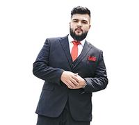 Blazer Para Hombre, Chaqueta De Esmoquin Verano Fino 2 Botones Talla Grande Traje Superior Chaqueta De Cena Versión Suelta Vestido De Novia Padrino De Boda Anfitrión, Vestido Formal,Negro,9XL