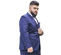 Blazer Para Hombre, Chaqueta De Esmoquin Verano Fino 2 Botones Talla Grande Traje Superior Chaqueta De Cena Versión Suelta Vestido De Novia Padrino De Boda Anfitrión, Vestido Formal,Blue b,9XL
