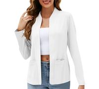 Blazer Slim Fit Manga Larga Traje De Solapa Chaqueta Corta Mujer Chaqueta De Verano Para Mujer Blazer Ajuste Holgado Entretiempo Primavera Deportiva Ajustada Botones Vintage Entallada Trabajo Oficina