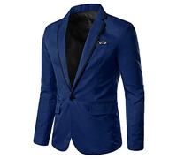 Blazer Vintage Hombre Americana Moda - sólido Informal con Estilo para Hombre, Prendas de Vestir Boda Negocios, Abrigo, Traje, Tops