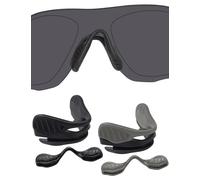 BLAZERBUCK Almohadillas de repuesto para gafas de sol Oakley EVZero Path/EVZero Pitch/EVZero Range/EVZero Blades, Negro + Gris, 0