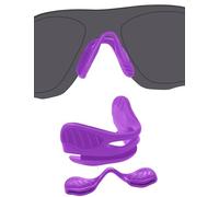 BlazerBuck Almohadillas de repuesto para gafas de sol Oakley EVZero Path/EVZero Pitch/EVZero Range/EVZero Blades/Cybr Dyno, Almohadillas de nariz moradas con base morada, 0