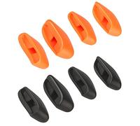 BLAZERBUCK Almohadillas de repuesto para la nariz para gafas Oakley Flak 2.0/Flak 2.0 XL/Flak 2.0 de ajuste asiático/Flak XS/Flak XXS, Negro + naranja, 0