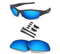 BLAZERBUCK Kit de Lentes y Calcetines de Repuesto para Gafas de Sol Oakley Flak Jacket OO9008, Azul, (Ice Blue - Polarized), 0