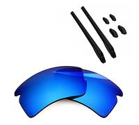 BlazerBuck Kit de lentes y calcetines de repuesto para Oakley Flak 2.0 XL OO9188, Azul hielo: polarizado, 0
