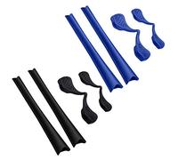 BLAZERBUCK Kits de calcetines de repuesto para gafas de sol Oakley Radar Path OO9051/Radar Edge OO9184/Radar Range OO9056/Radar Pitch OO9052/Radar XL, negro y azul