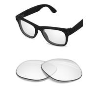 BLAZERBUCK Lentes de repuesto fotocromáticas compatibles con lentes inteligentes Ray-Ban Meta Wayfarer RW4008 | RW4012 (Gen 2) de 53 mm, Transparente de alta definición., 0